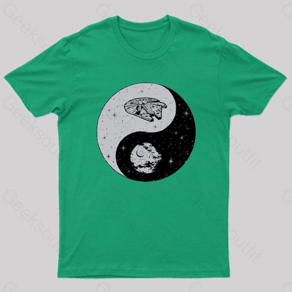 Jedi Sith Yin Yang T-Shirt Green / S