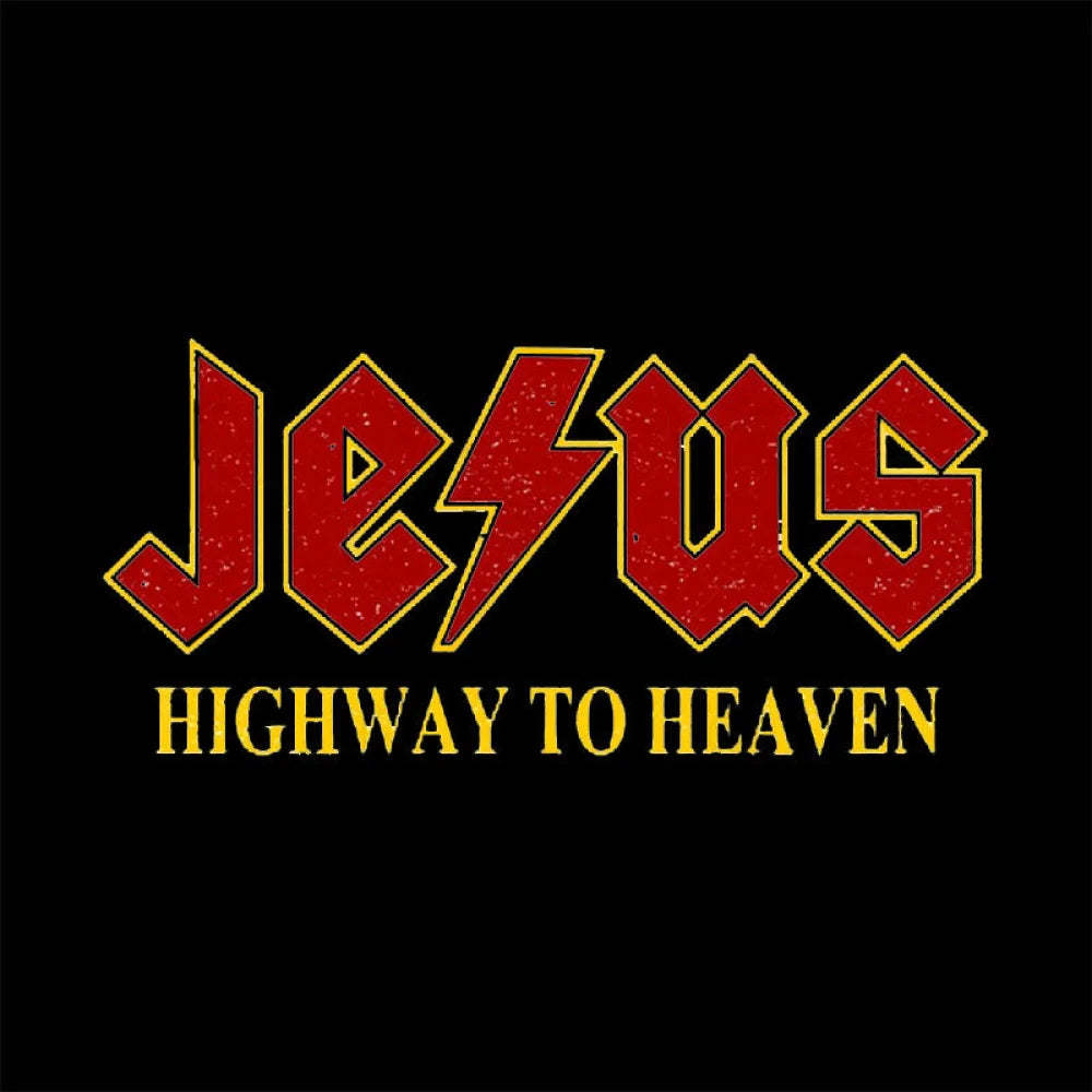 Jesus Rocks Highway To Heaven Nerd T-Shirt