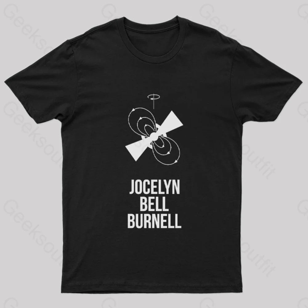 Jocelyn Bell Burnell Geek T-Shirt Black / S