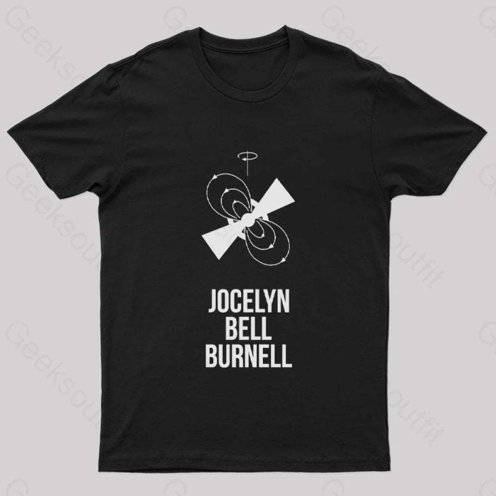 Jocelyn Bell Burnell Geek T-Shirt Black / S