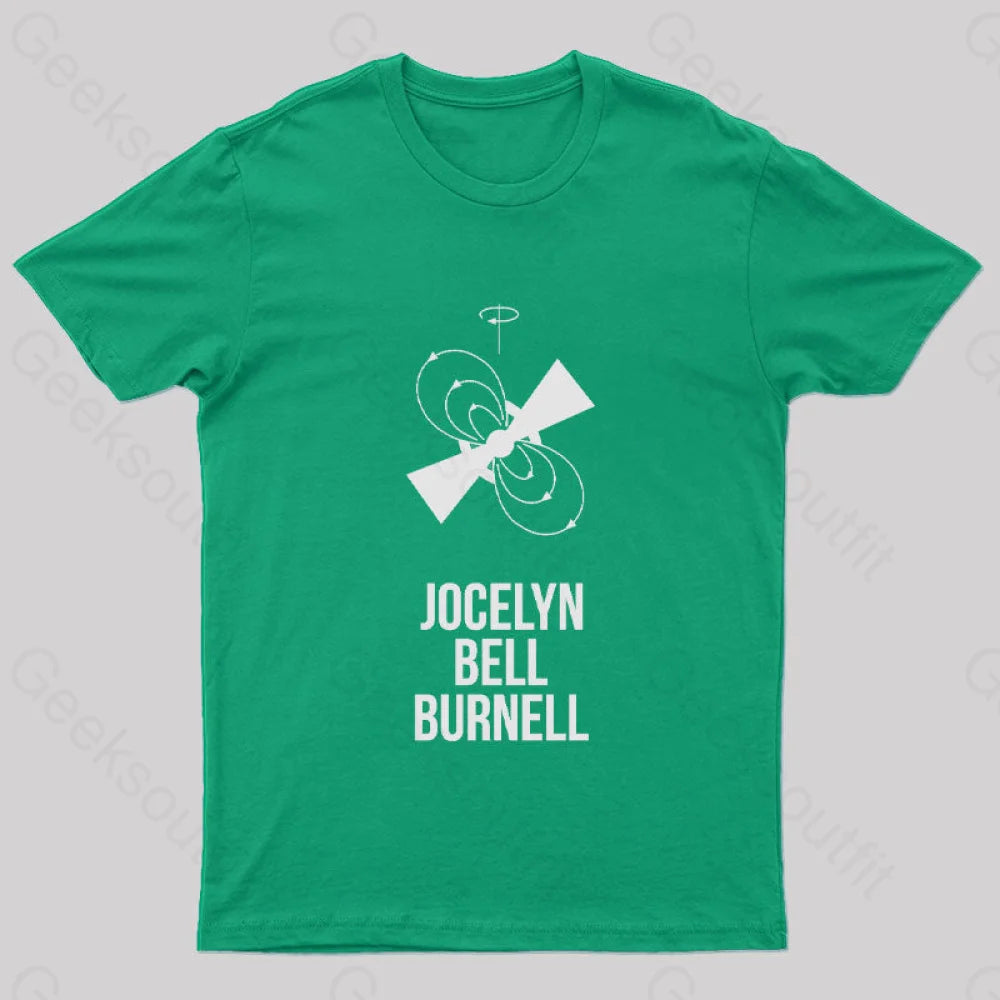 Jocelyn Bell Burnell Geek T-Shirt Green / S