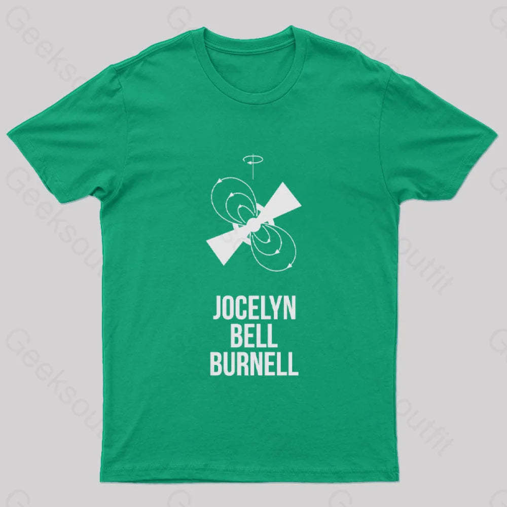Jocelyn Bell Burnell Geek T-Shirt Green / S