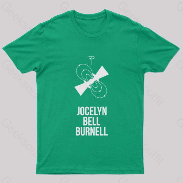 Jocelyn Bell Burnell Geek T-Shirt Green / S
