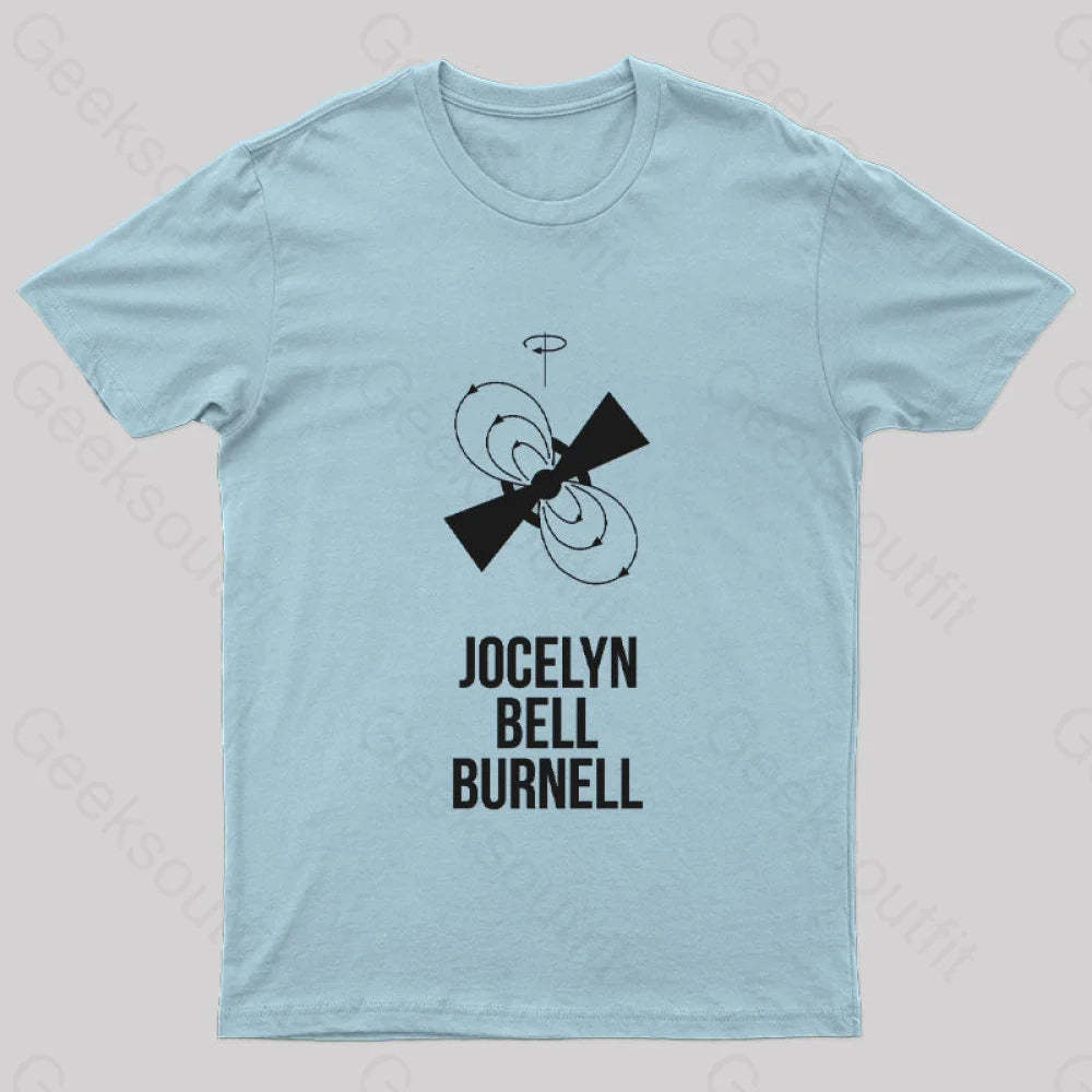 Jocelyn Bell Burnell Geek T-Shirt Light Blue / S