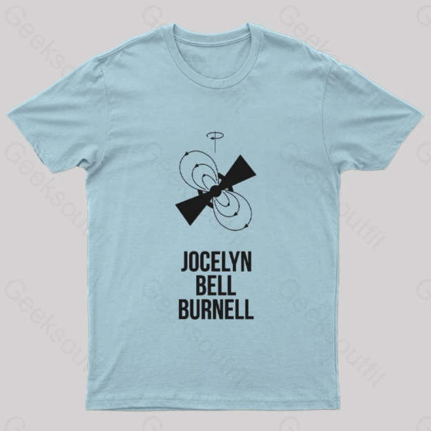 Jocelyn Bell Burnell Geek T-Shirt Light Blue / S