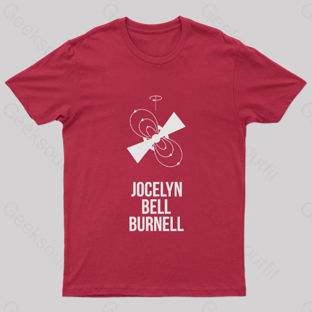 Jocelyn Bell Burnell Geek T-Shirt Red / S