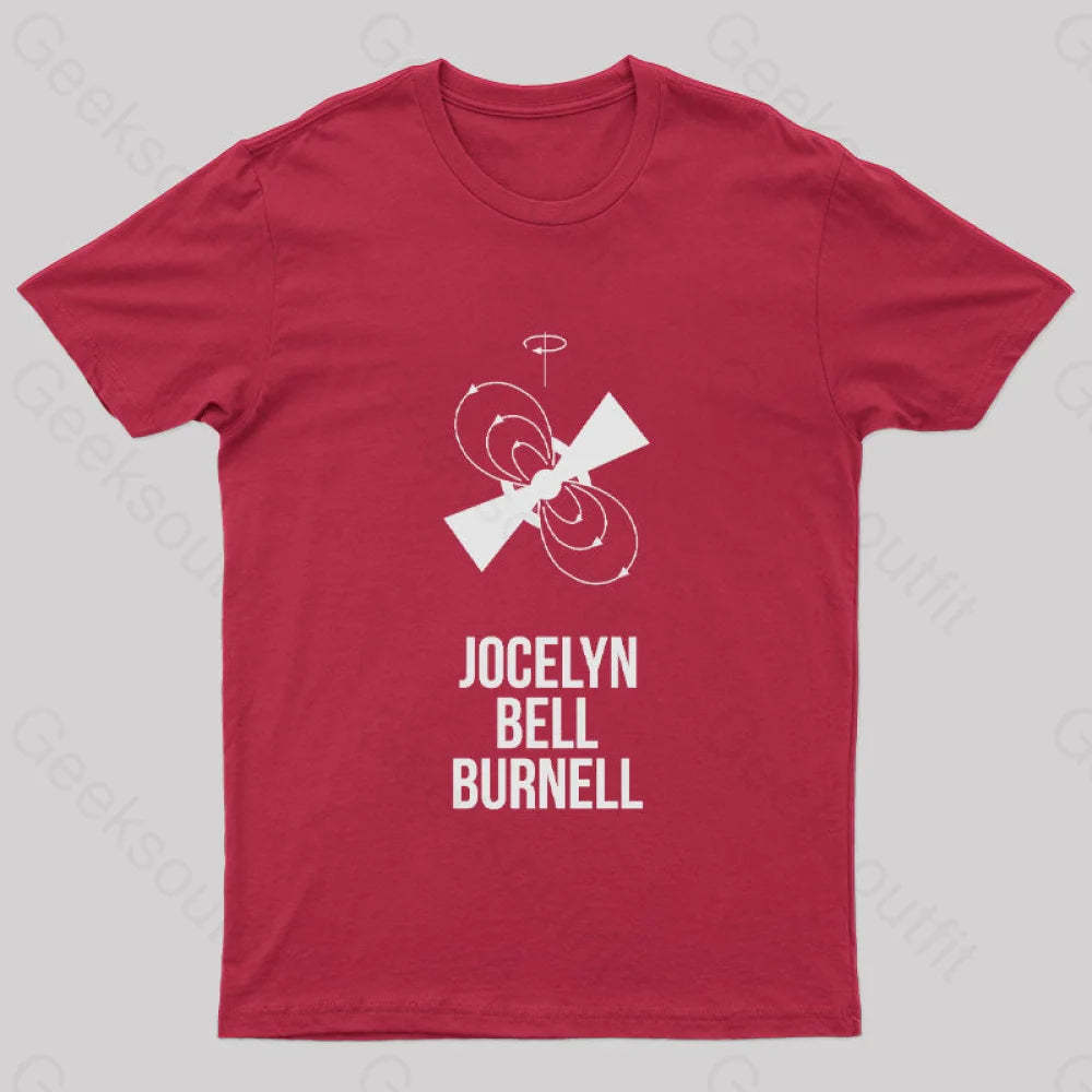 Jocelyn Bell Burnell Geek T-Shirt Red / S