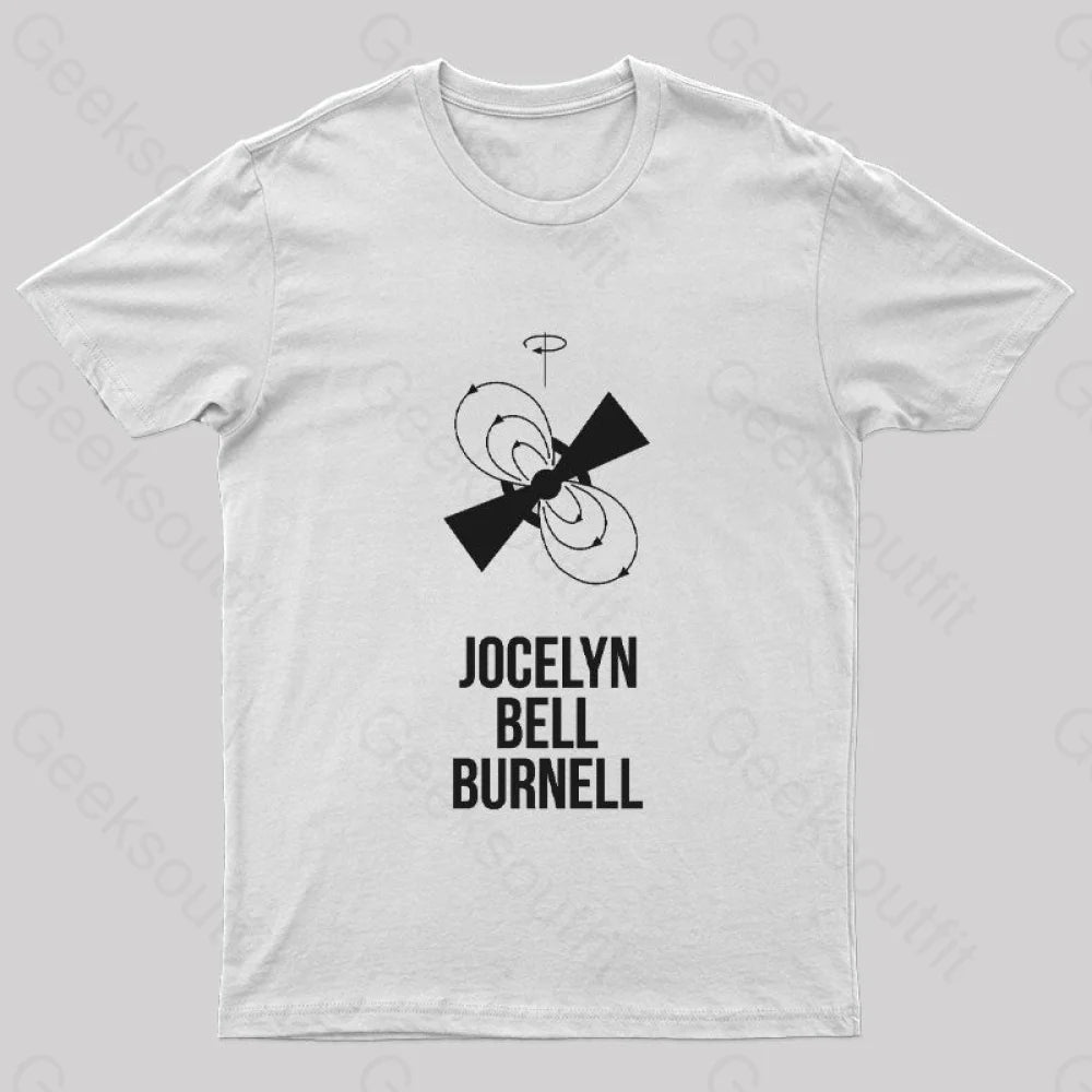 Jocelyn Bell Burnell Geek T-Shirt White / S