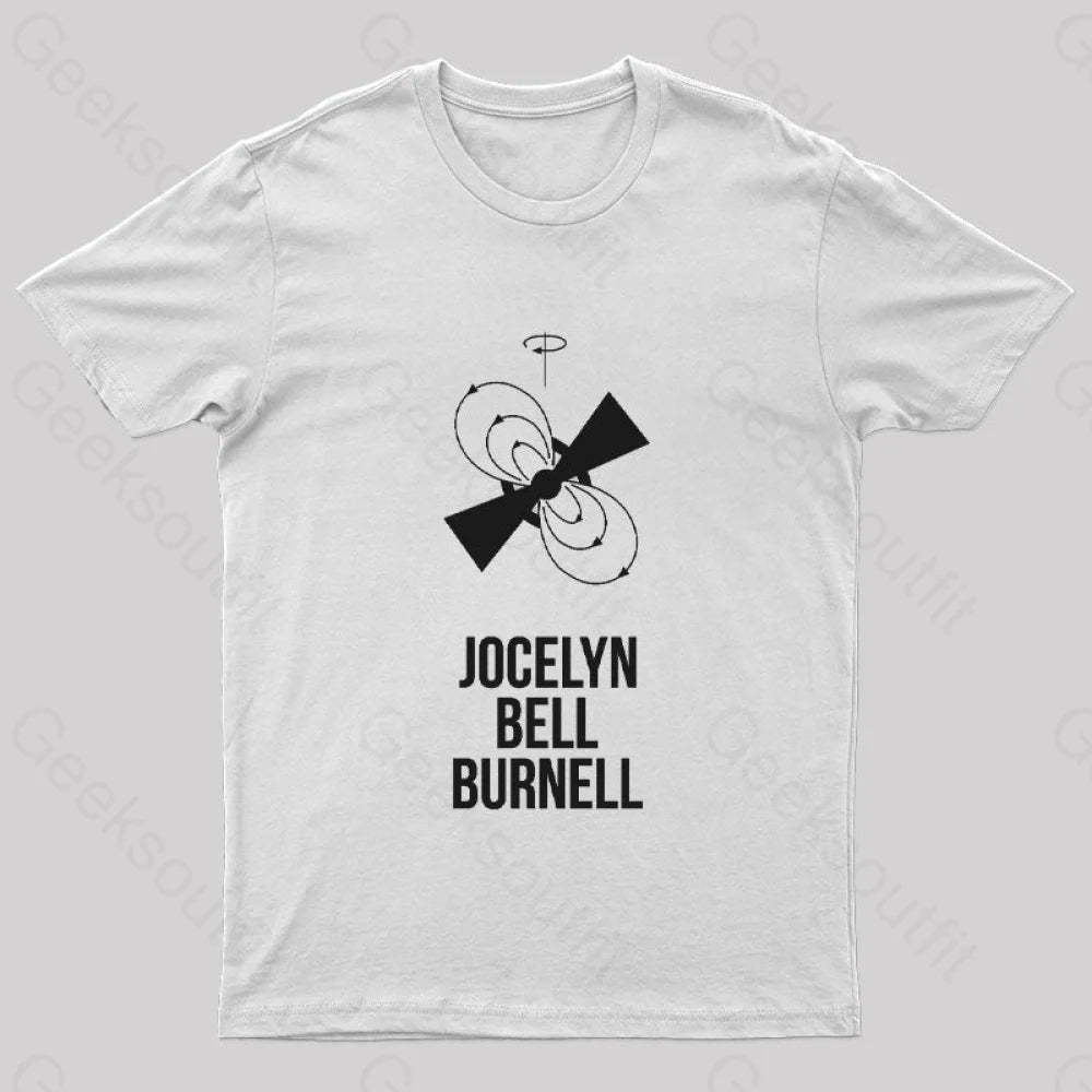 Jocelyn Bell Burnell Geek T-Shirt White / S