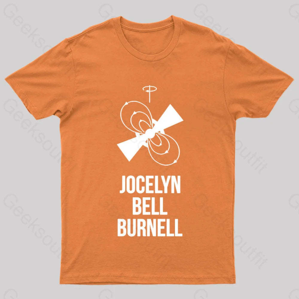 Jocelyn Bell Burnell Nerd T-Shirt Orange / S