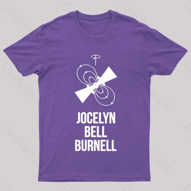 Jocelyn Bell Burnell Nerd T-Shirt Purple / S