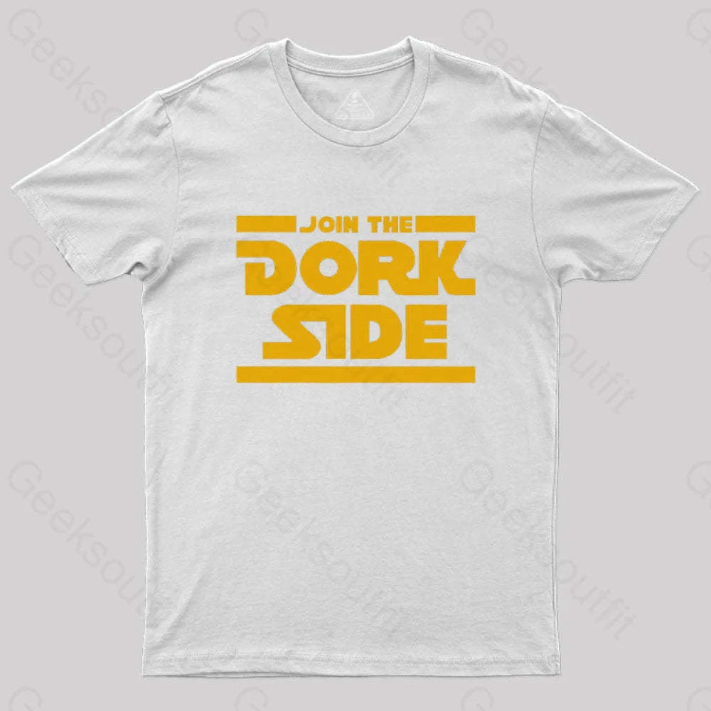 Join The Dork Side T-Shirt White / S
