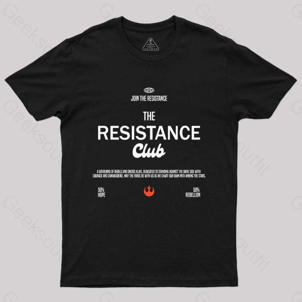 Join The Resistance Club T-Shirt Black / S