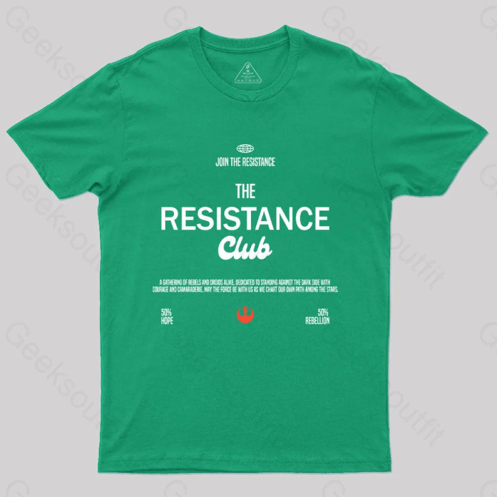 Join The Resistance Club T-Shirt Green / S