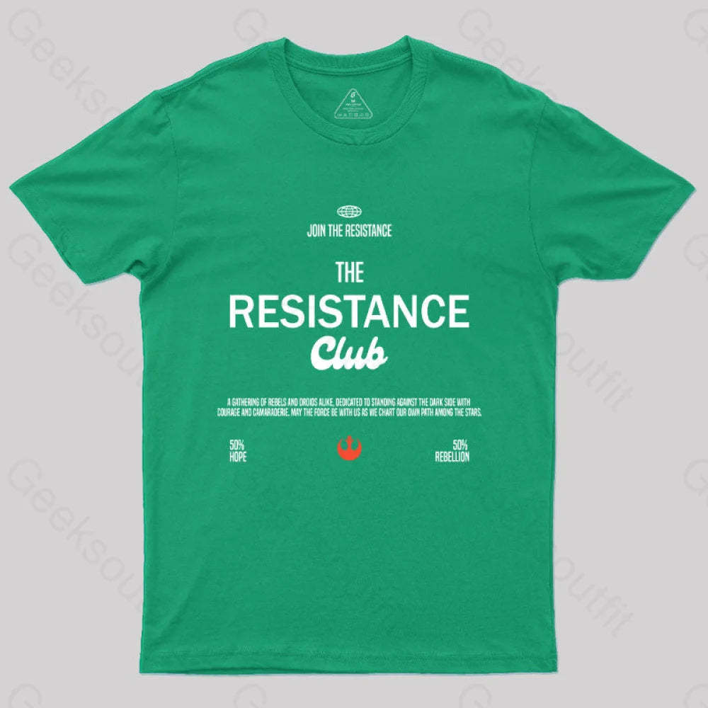 Join The Resistance Club T-Shirt Green / S
