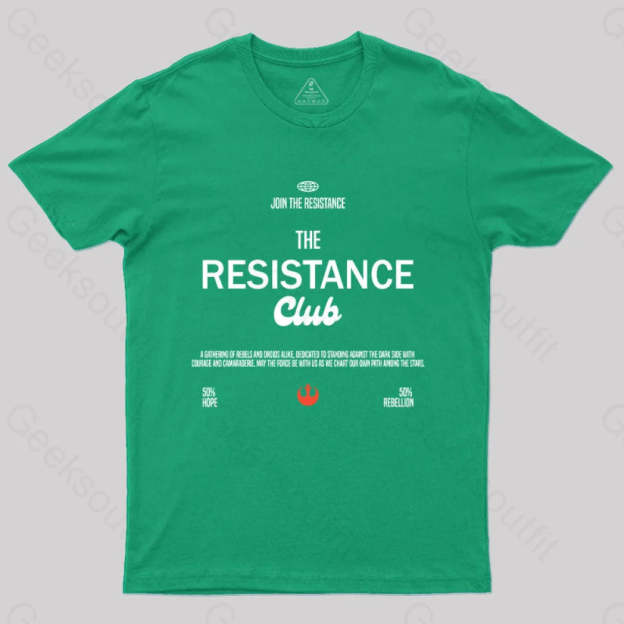 Join The Resistance Club T-Shirt Green / S