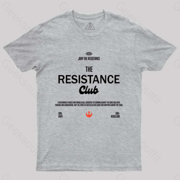 Join The Resistance Club T-Shirt Grey / S