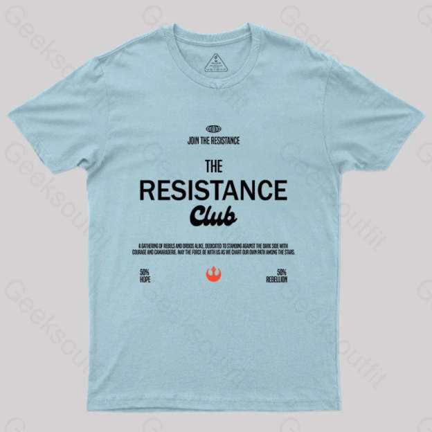 Join The Resistance Club T-Shirt Light Blue / S