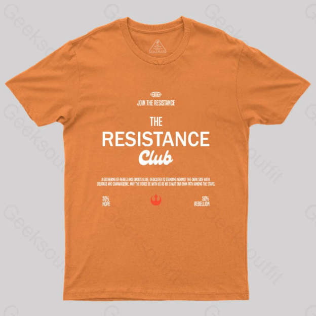 Join The Resistance Club T-Shirt Orange / S