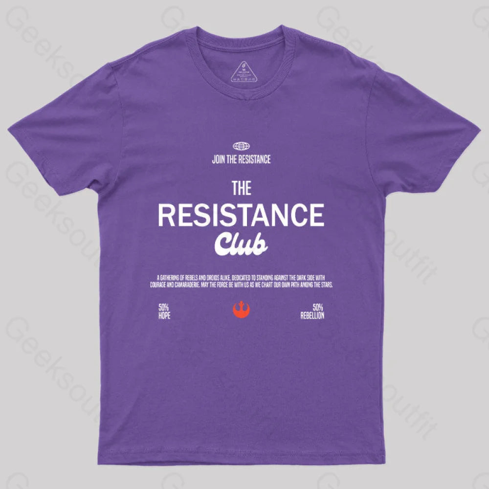 Join The Resistance Club T-Shirt Purple / S
