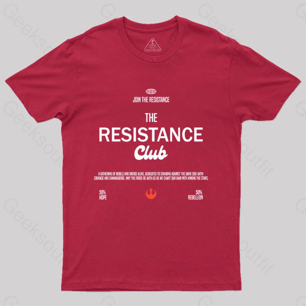 Join The Resistance Club T-Shirt Red / S