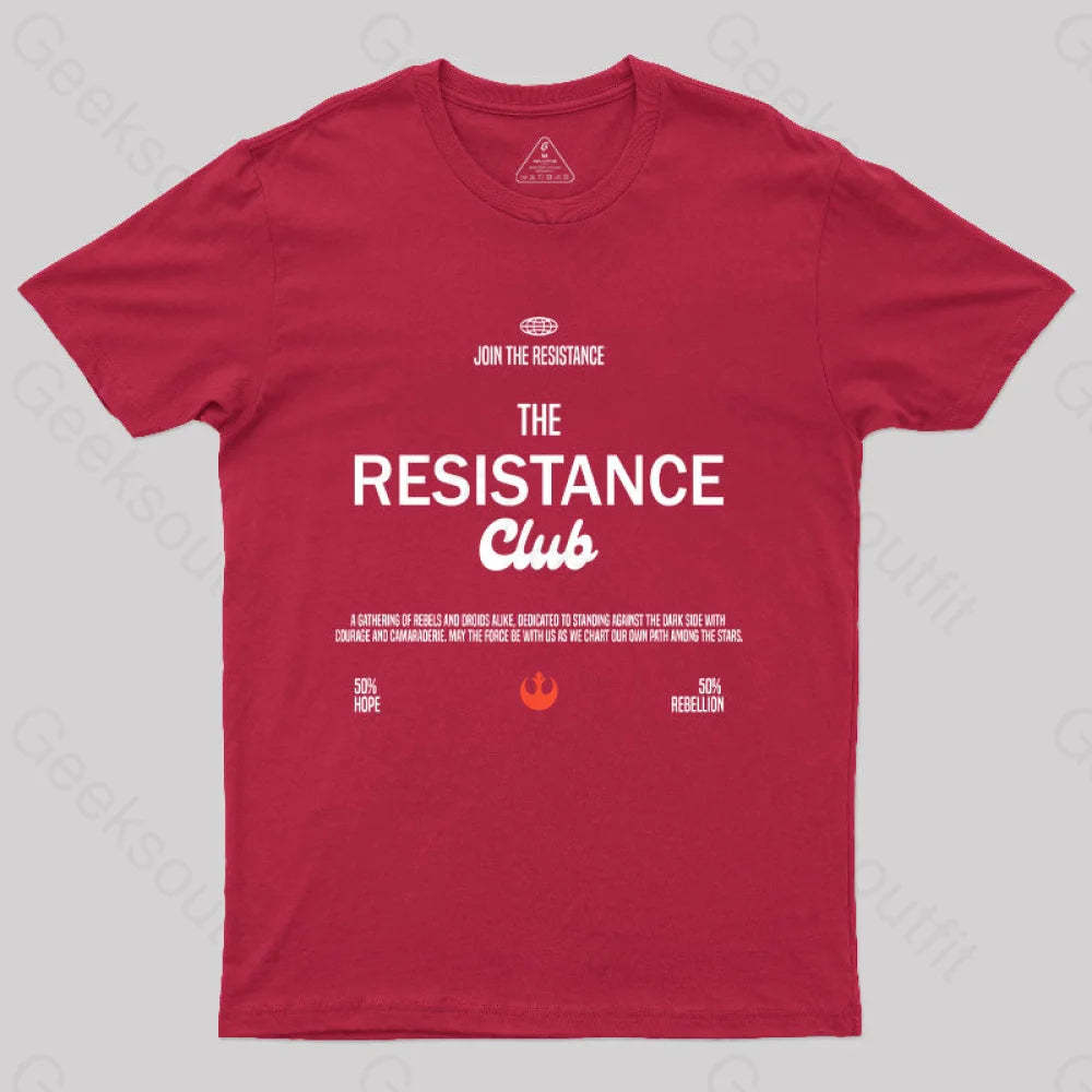 Join The Resistance Club T-Shirt Red / S