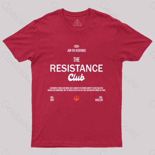 Join The Resistance Club T-Shirt Red / S