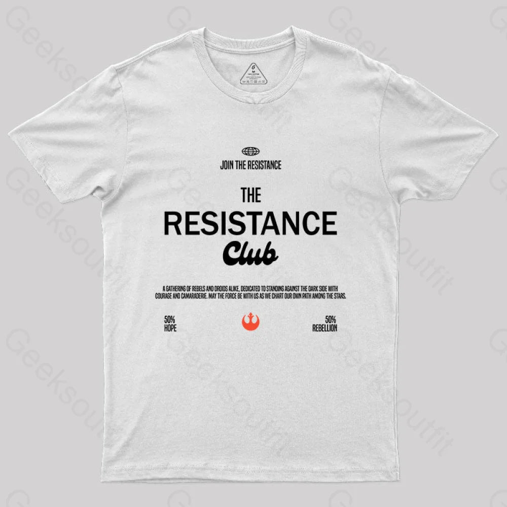 Join The Resistance Club T-Shirt White / S