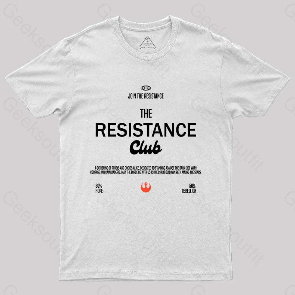 Join The Resistance Club T-Shirt White / S