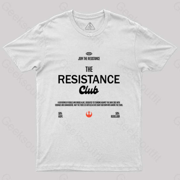 Join The Resistance Club T-Shirt White / S