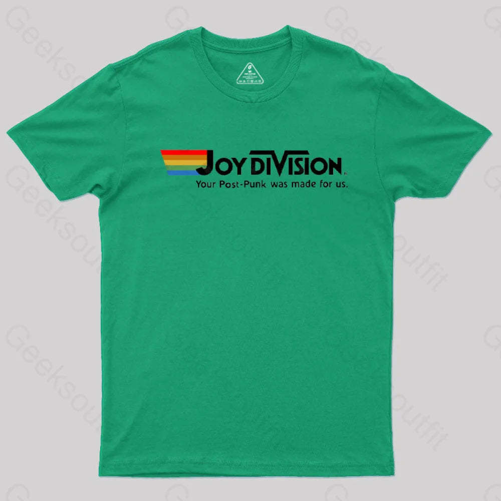 Geeksoutfit Joy Division Parody Vintage Geek T-Shirt for Sale
