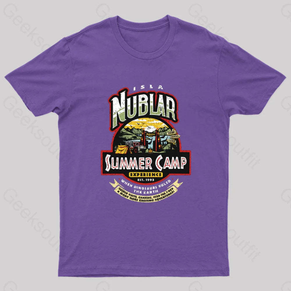 Jurassic Camp T-Shirt Purple / S