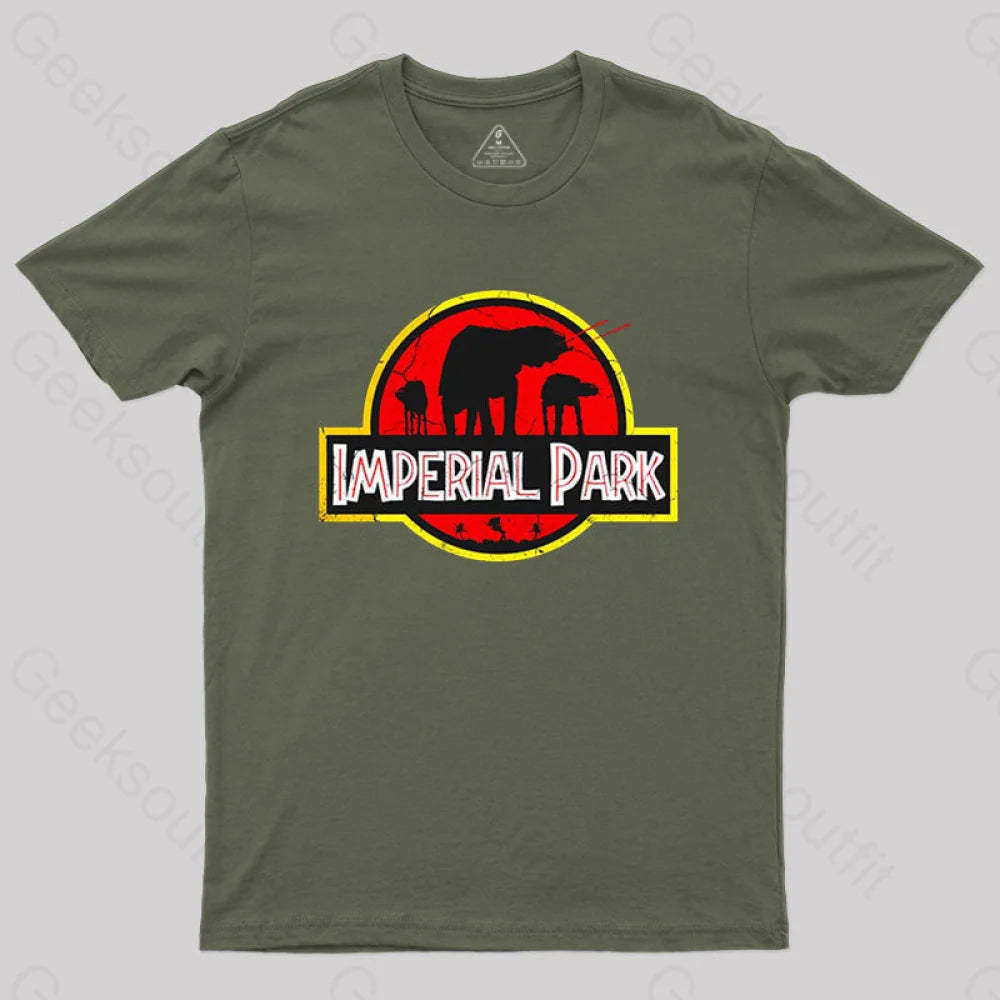 Jurassic Imperial Park T-Shirt Army Green / S