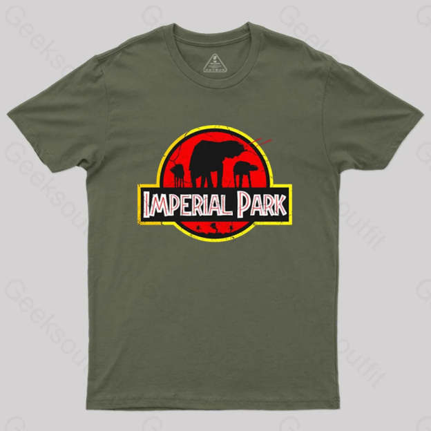 Jurassic Imperial Park T-Shirt Army Green / S