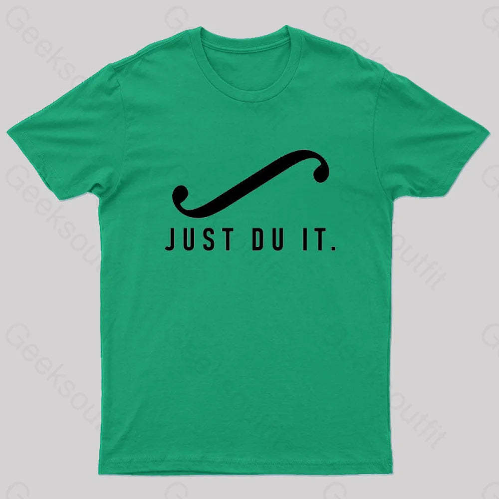 Just Du It Geek T-Shirt Green / S