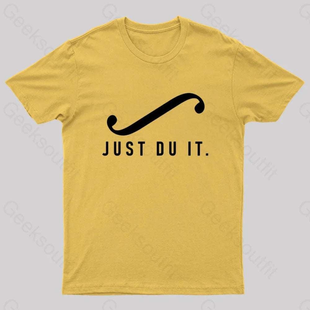 Just Du It Geek T-Shirt Yellow / S
