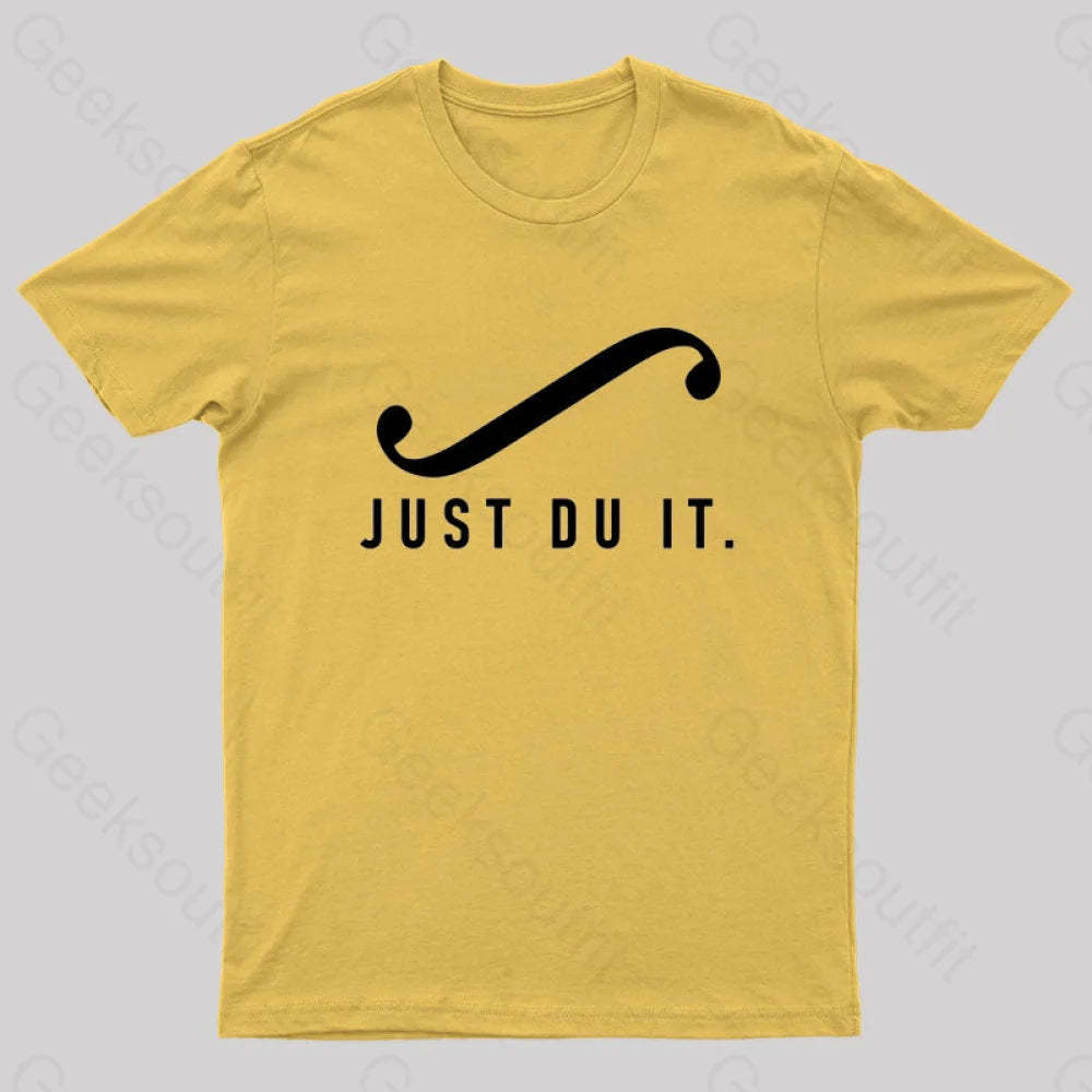 Just Du It Geek T-Shirt Yellow / S