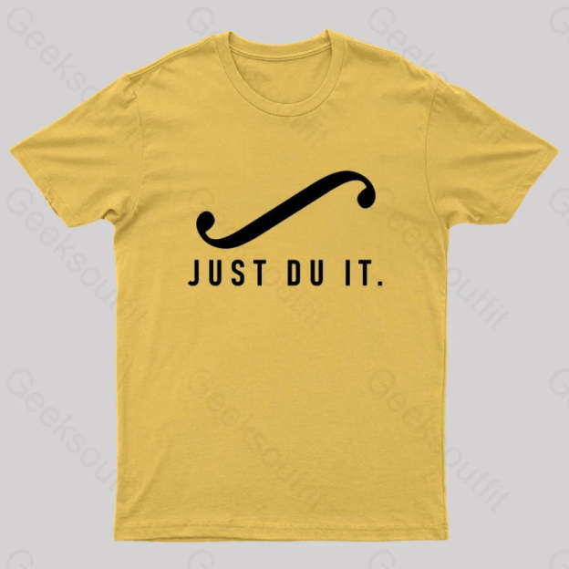 Just Du It Geek T-Shirt Yellow / S