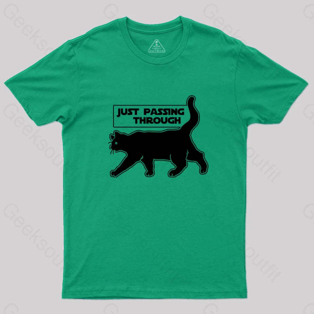 Just Passing Through T-Shirt Green / S Yc