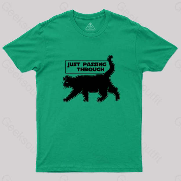 Just Passing Through T-Shirt Green / S Yc