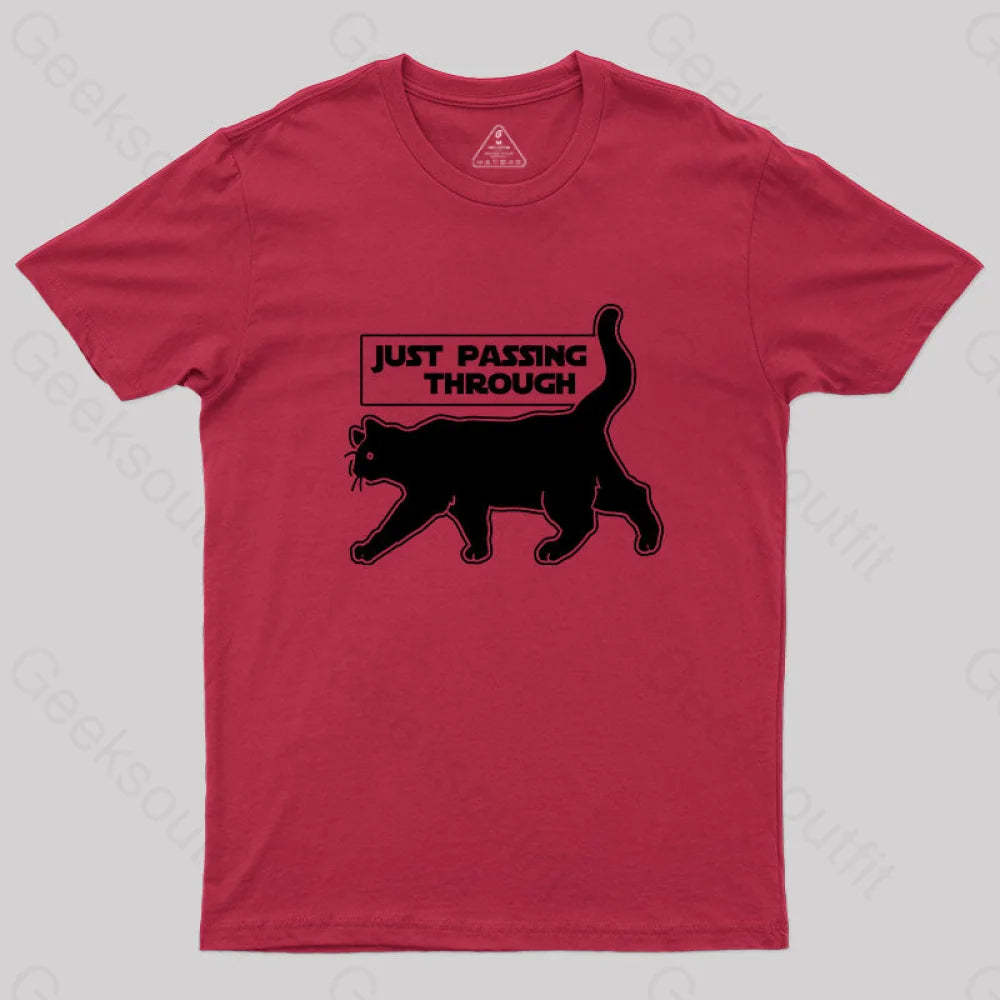 Just Passing Through T-Shirt Red / S Yc