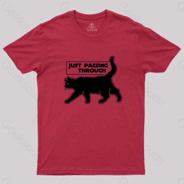 Just Passing Through T-Shirt Red / S Yc