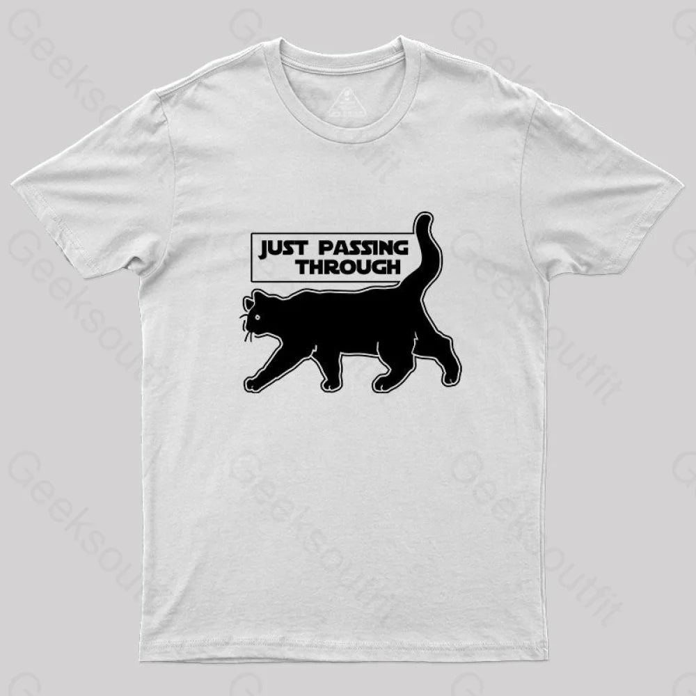 Just Passing Through T-Shirt White / S Yc