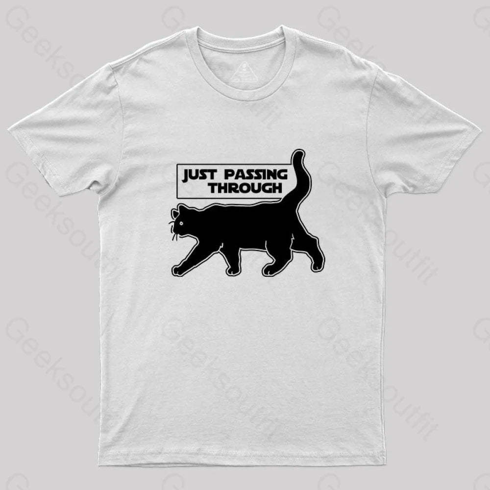 Just Passing Through T-Shirt White / S Yc