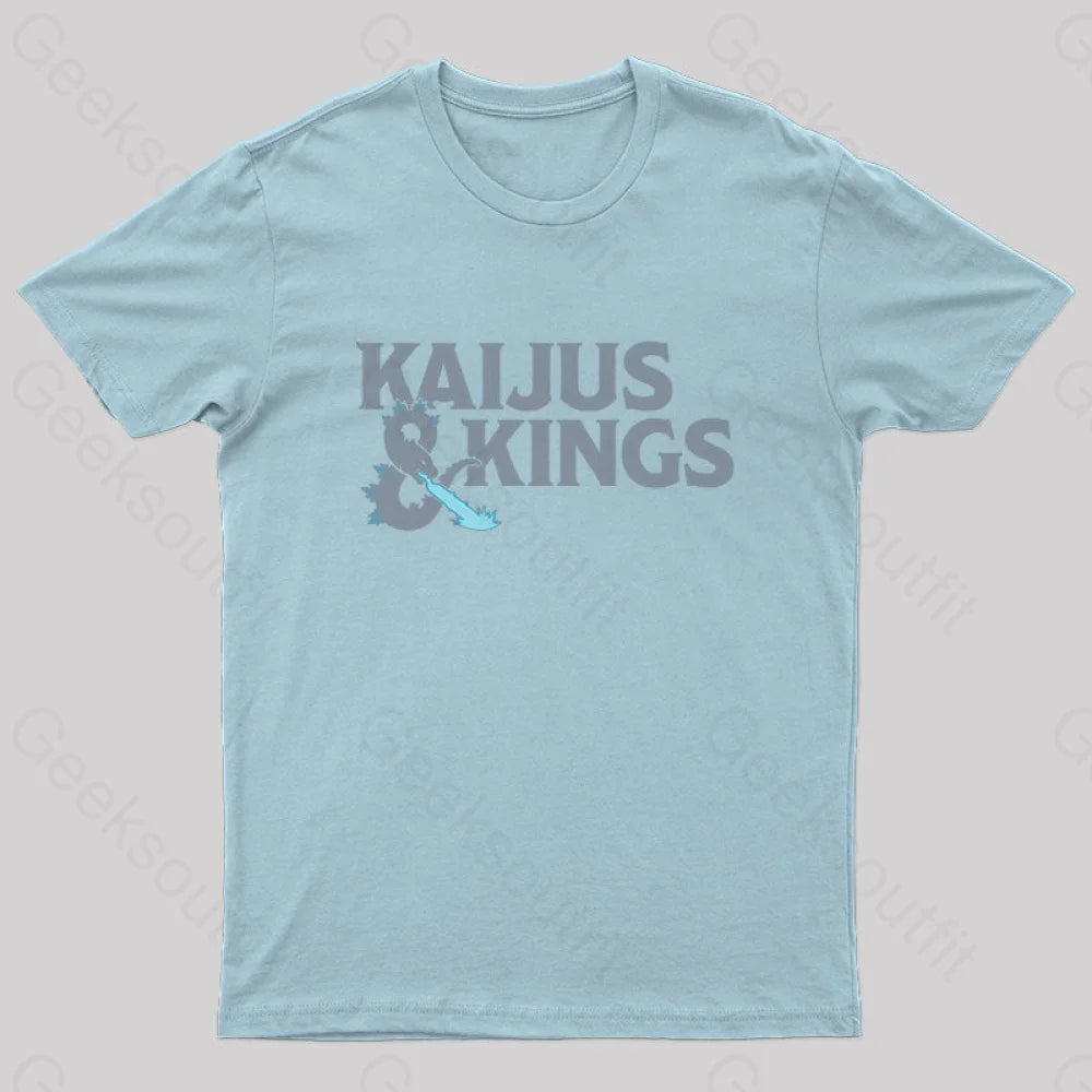 Kaijus Kings Nerd T-Shirt Light Blue / S
