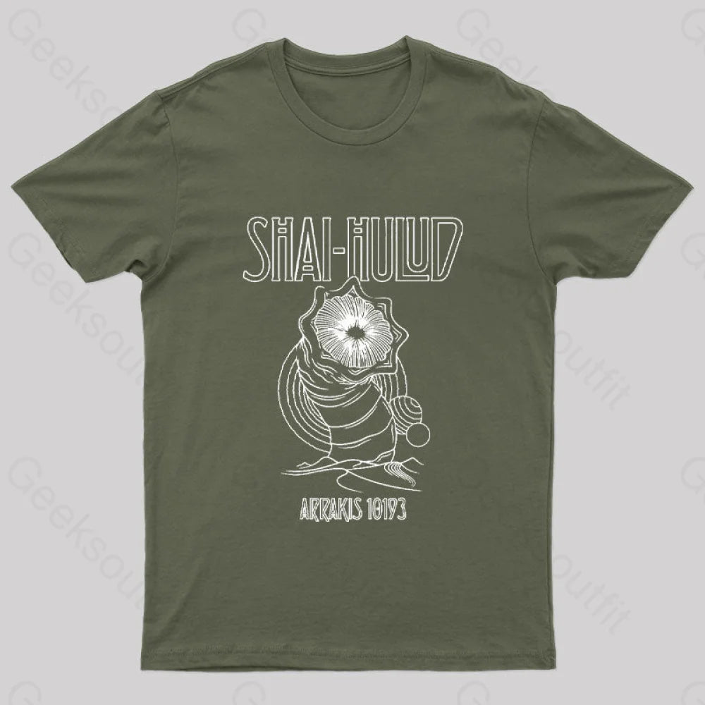 Kashmir Geek T-Shirt Army Green / S