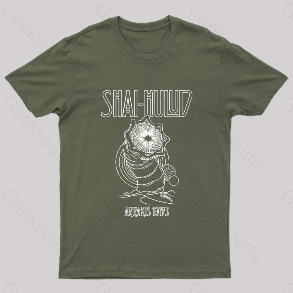 Kashmir Geek T-Shirt Army Green / S