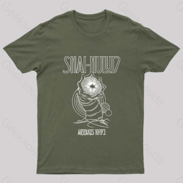 Kashmir Geek T-Shirt Army Green / S