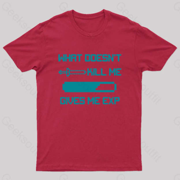 Kill And Get Exp Nerd T-Shirt Red / S