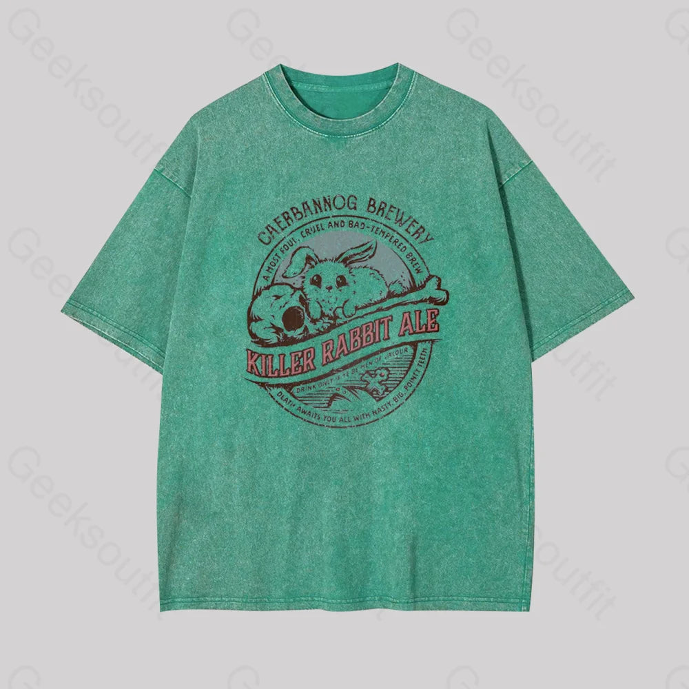 Killer Rabbit Ale Geek Washed T-Shirt Grass Green / S